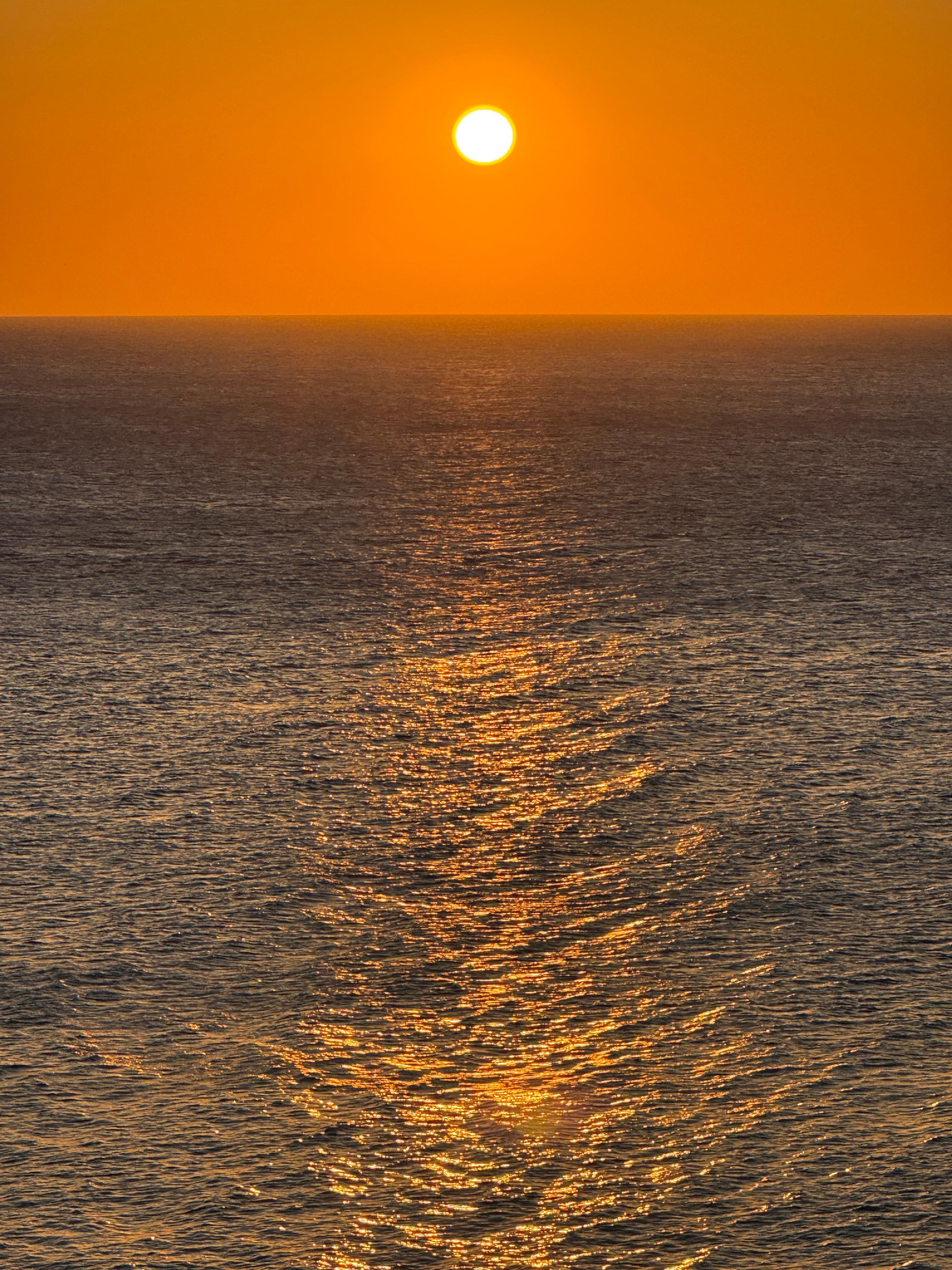 Sunset from the balcony. 