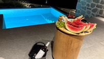 The surprise gift from host on our last night.