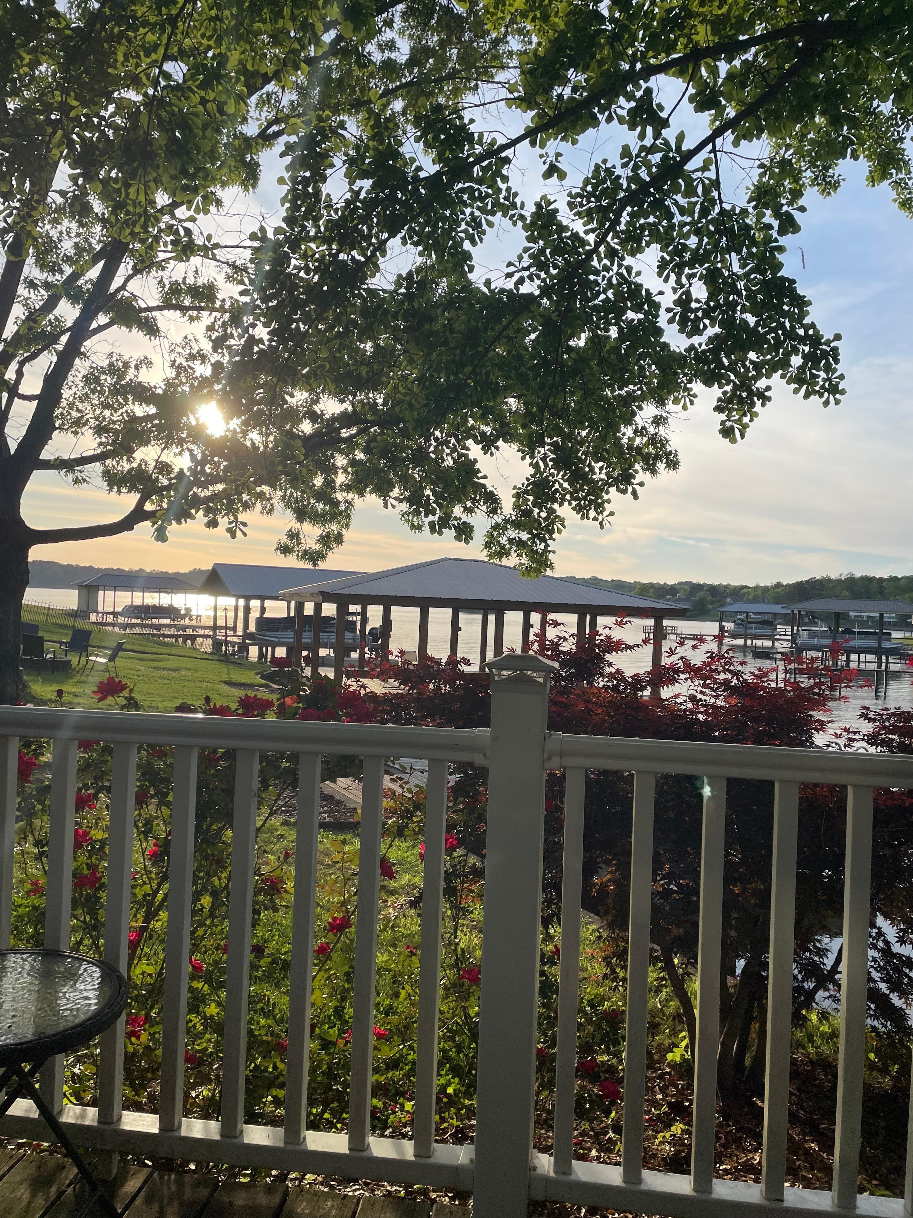 Sunset from the back deck.
