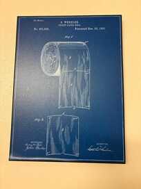 small but engaging wall art in bathroom of 227