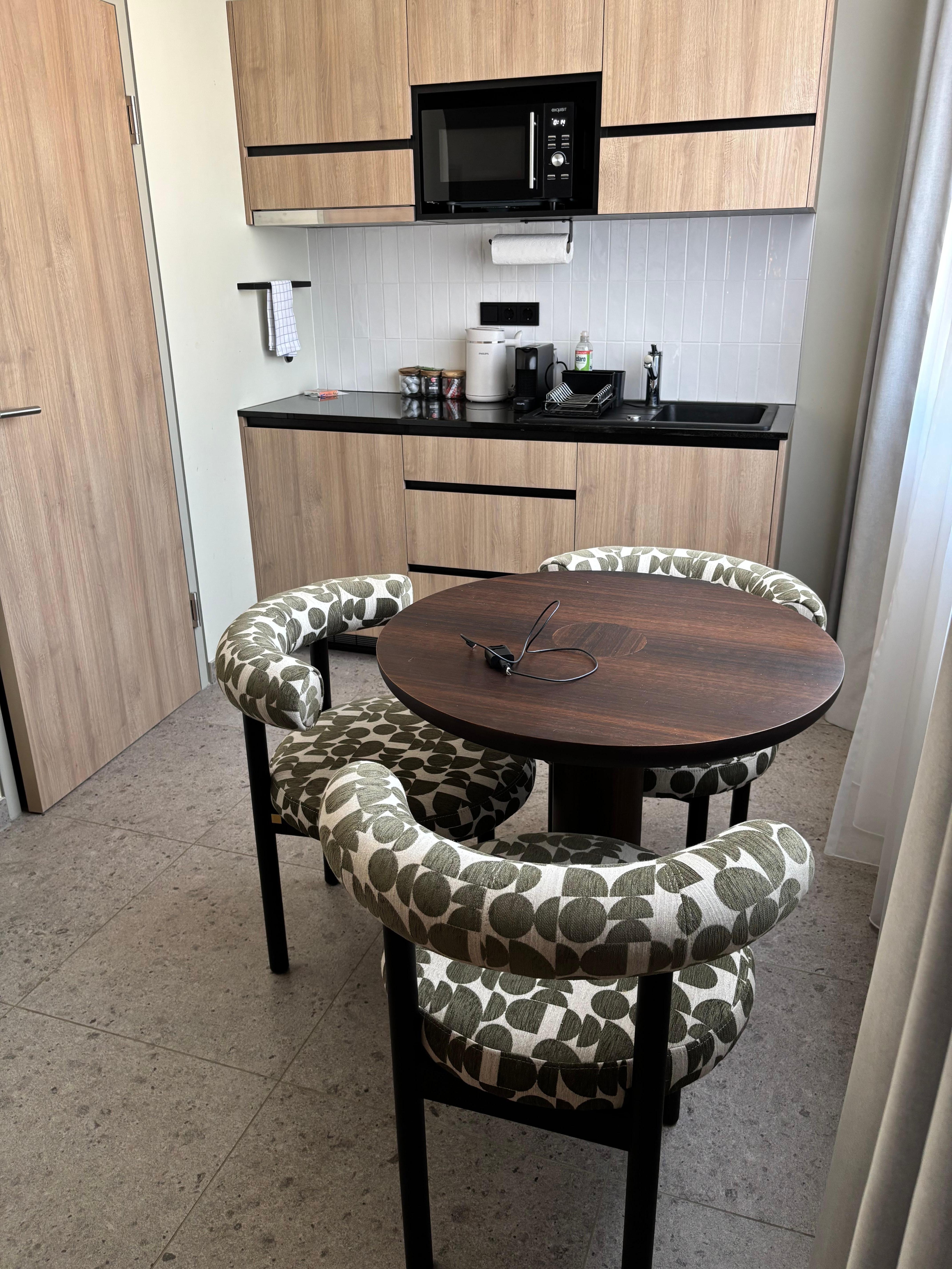 Kitchen and table with chairs