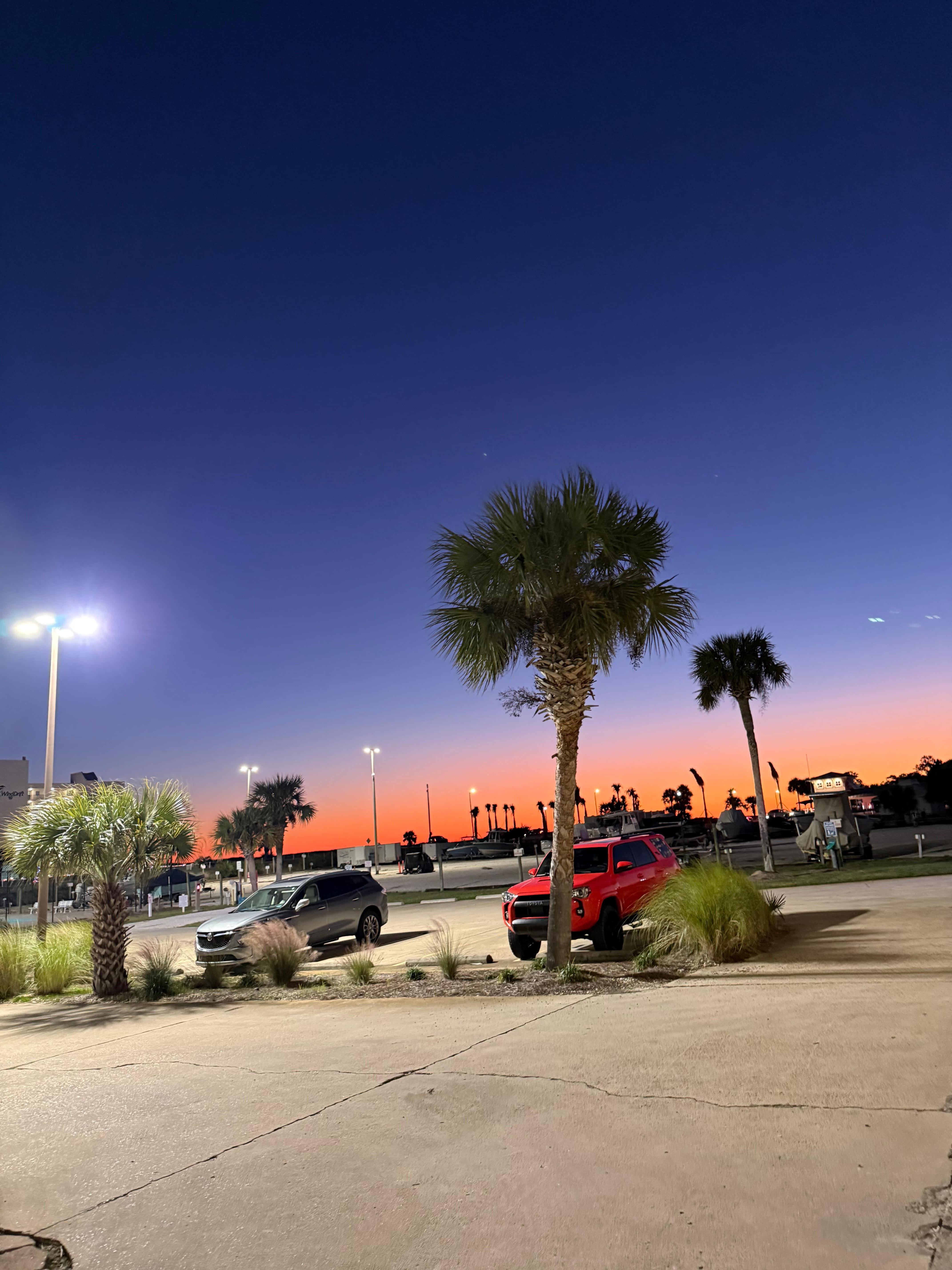 Sunset view over ocean
