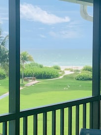 View of ocean from condo