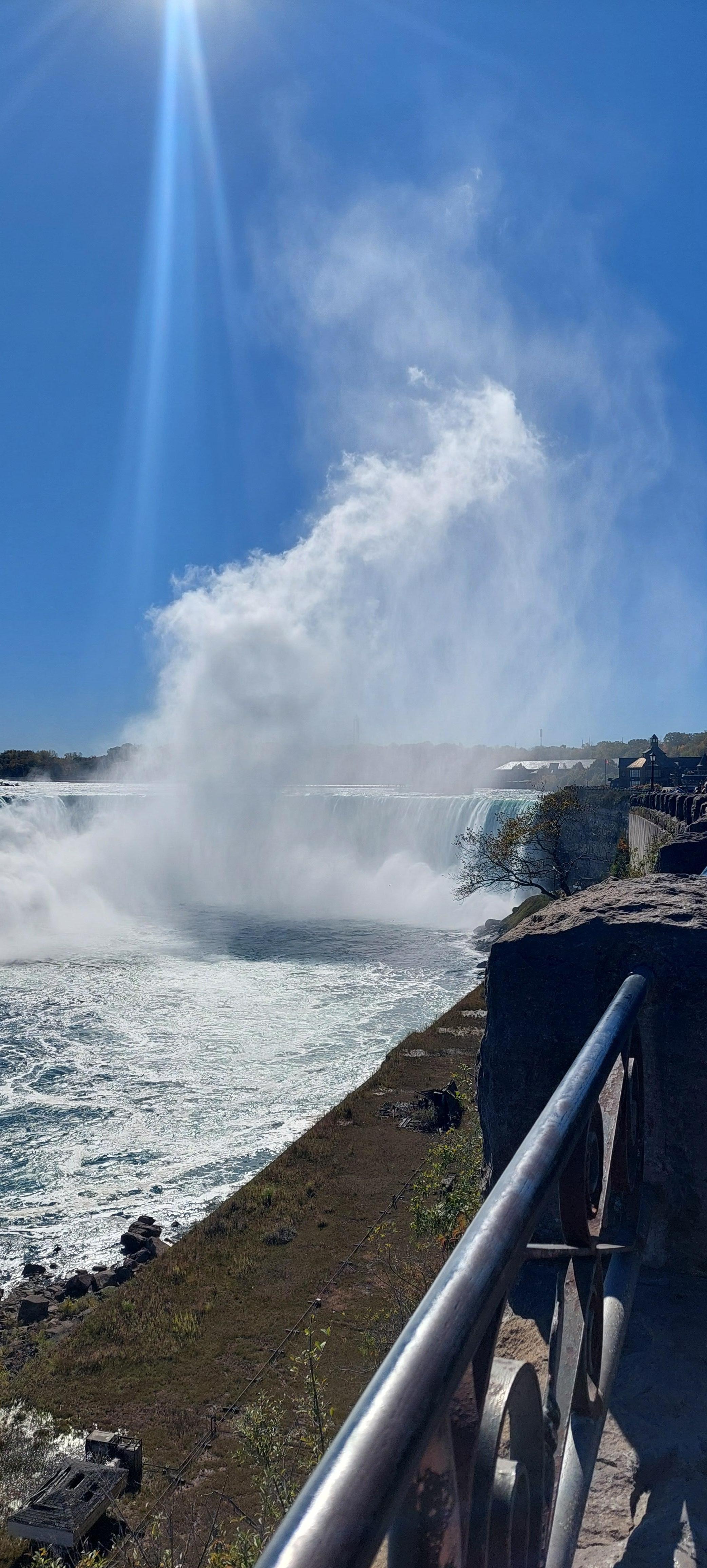 Walk down to the falls 
