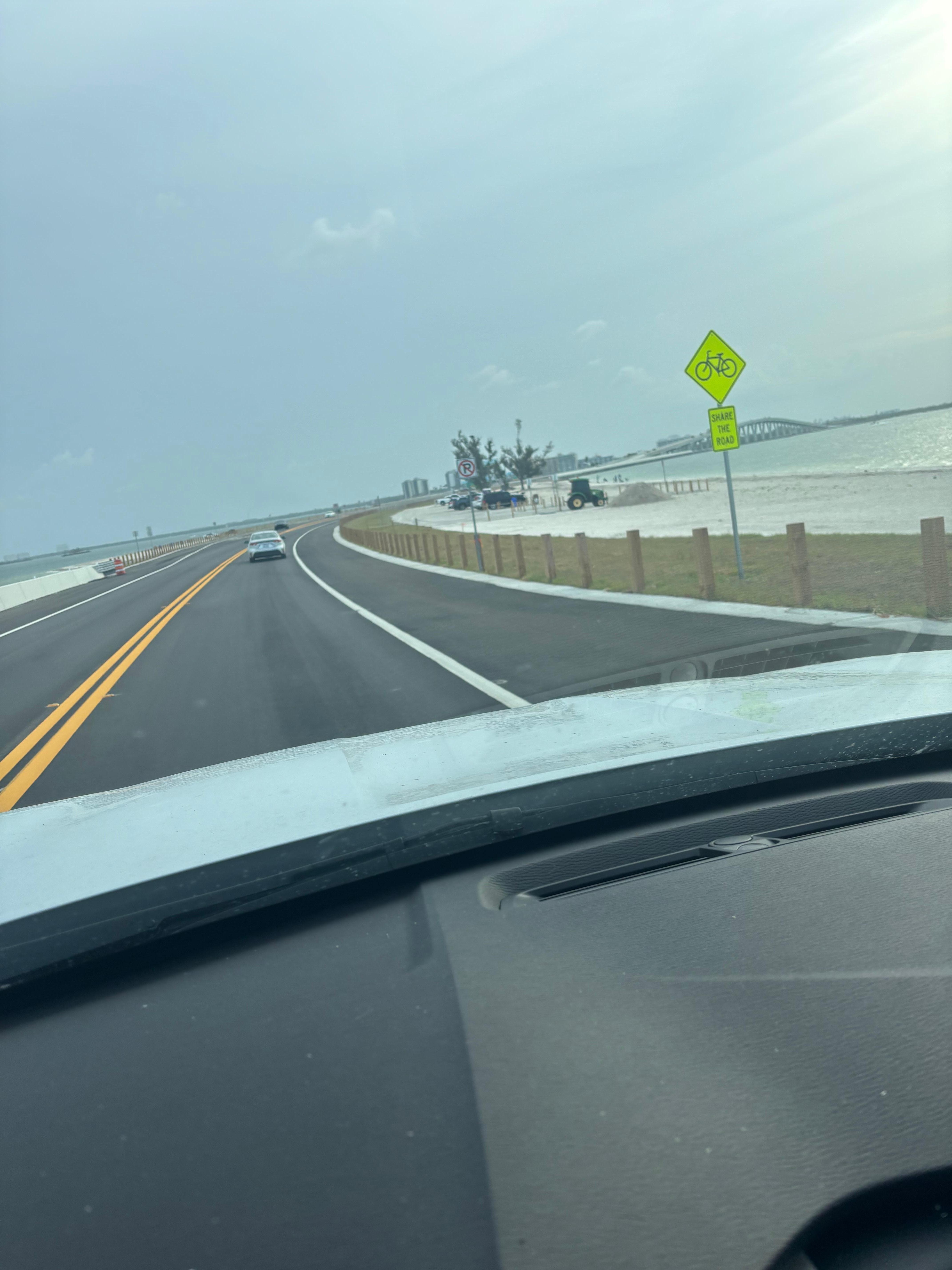 Causeway coming into Sanibel 