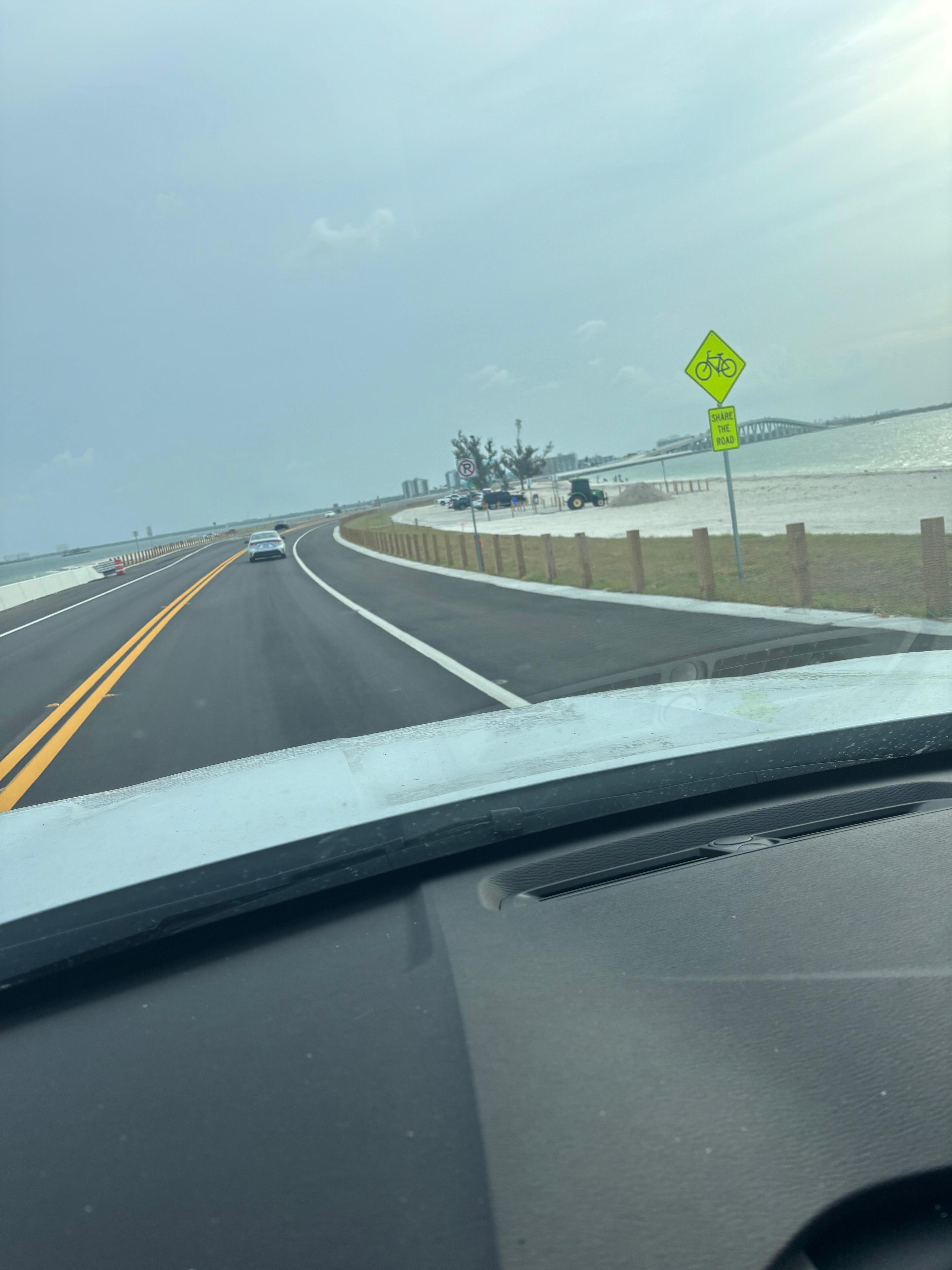 Causeway coming into Sanibel 