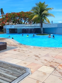 Vista para a piscina