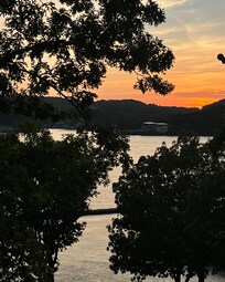 Sunset on our first night.