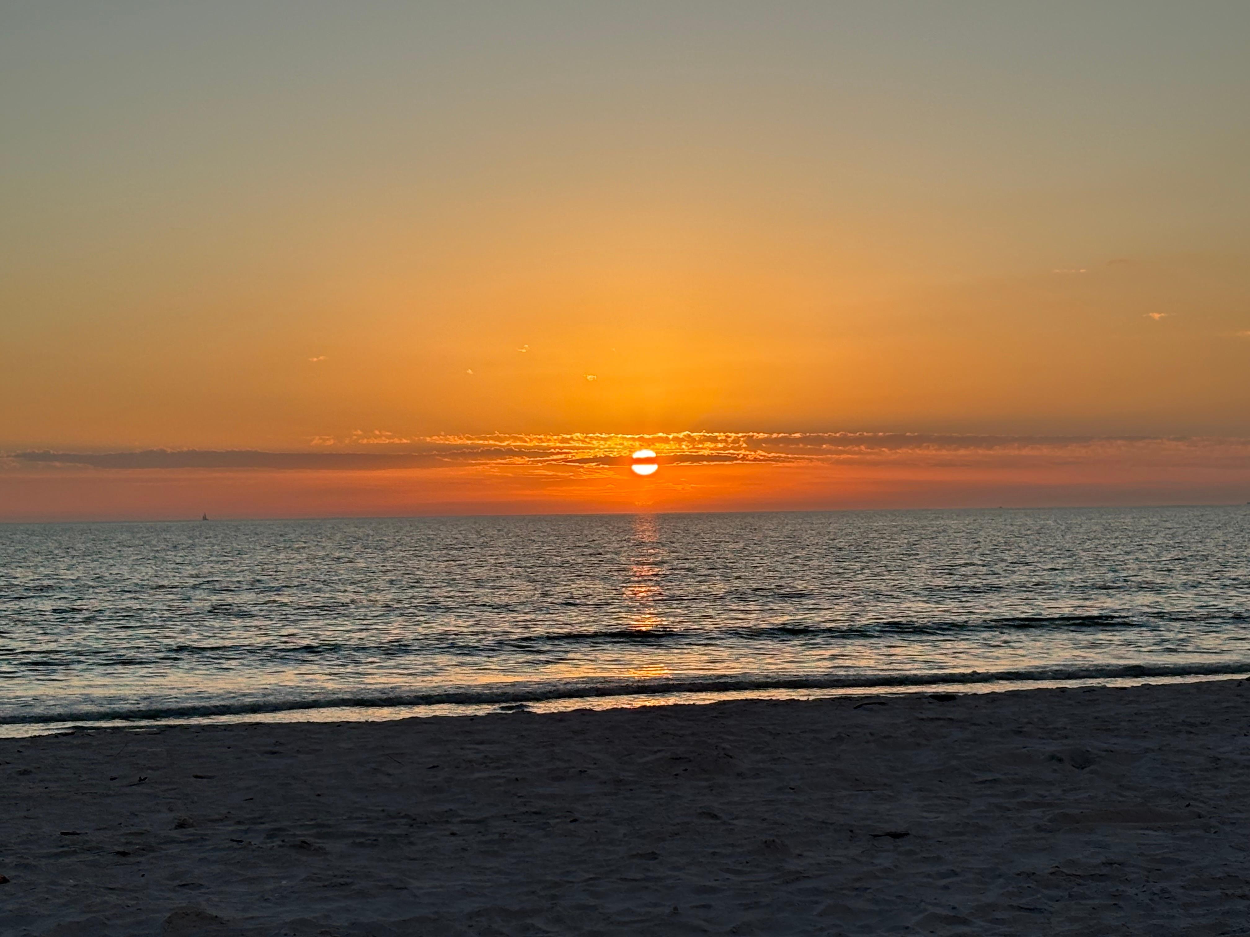 Sunset from balcony.