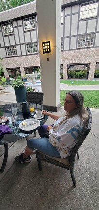 Breakfast on the patio
