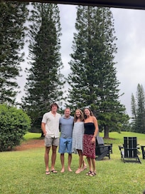 Tranquil backyard of this amazing house.