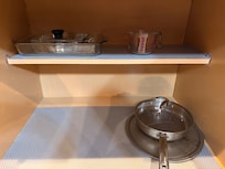 This was the amount of cookware to host 12ppl