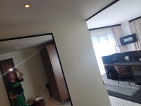 The view as you enter. The room has a small foyer.