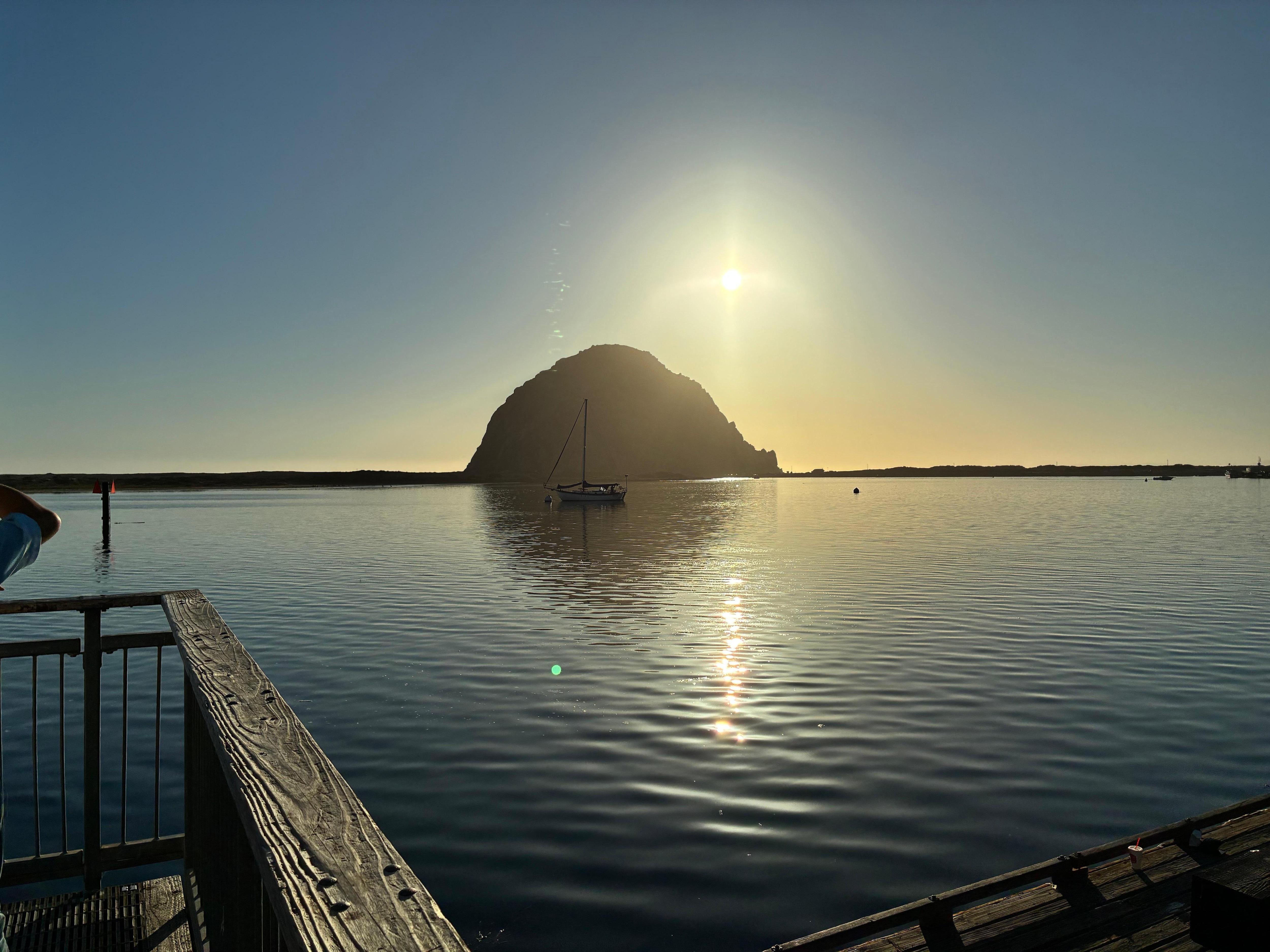 Morro Rock at Sunset
