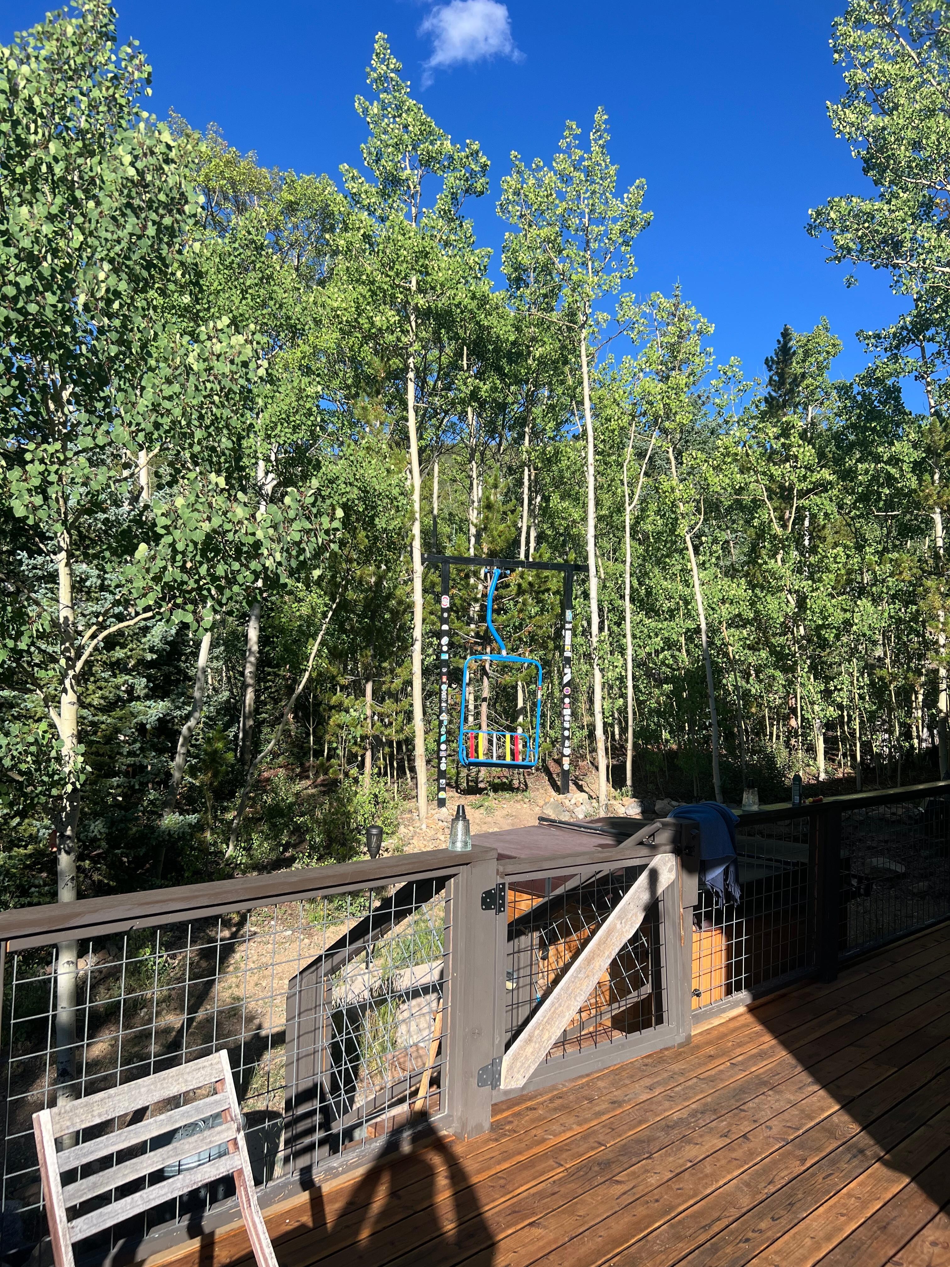 Morning coffee with a view. I saw a female moose meandering around. Magestic! 
