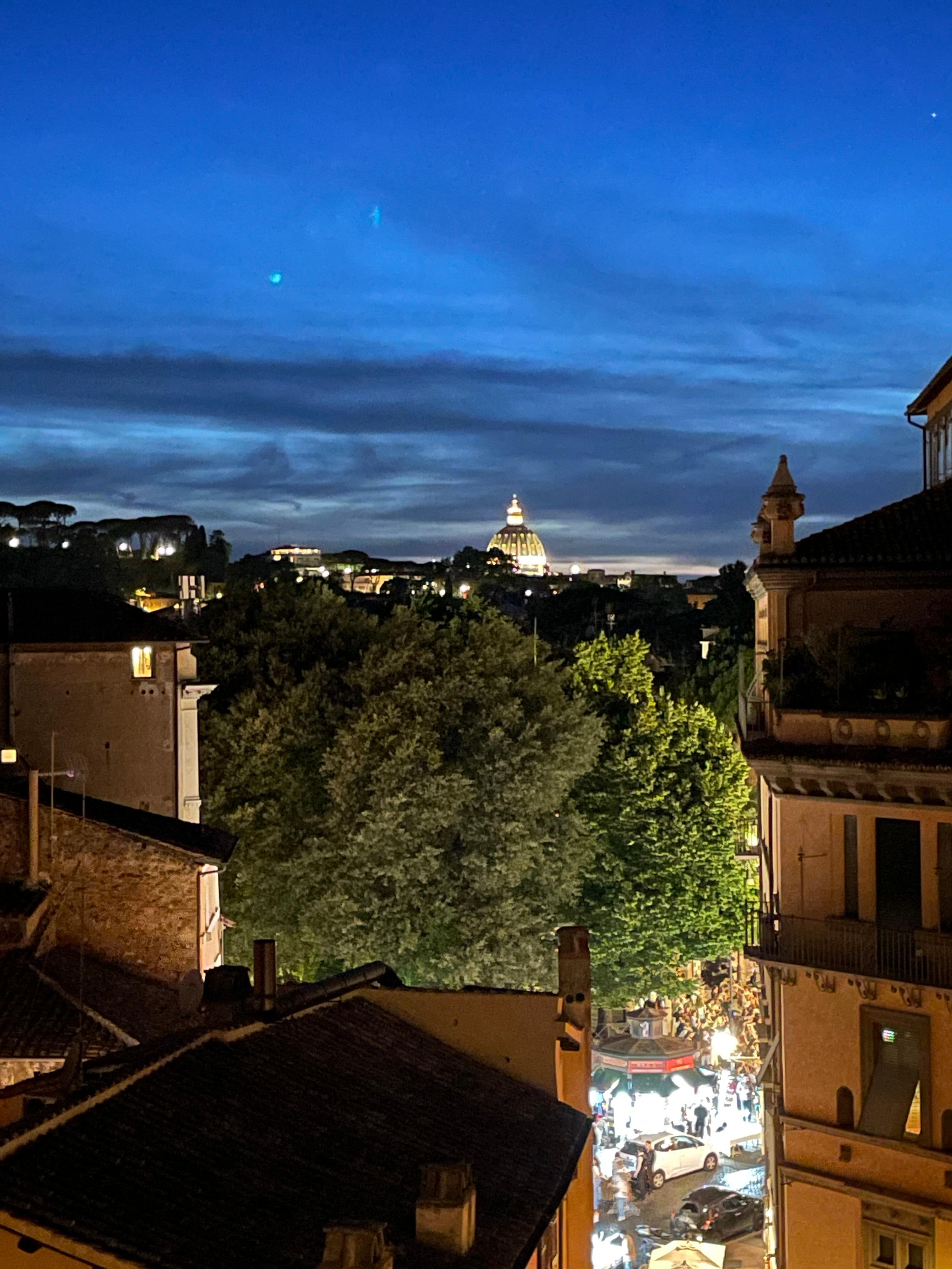 Early evening view of St Peters from the Terrace