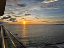 Sunset view from balcony