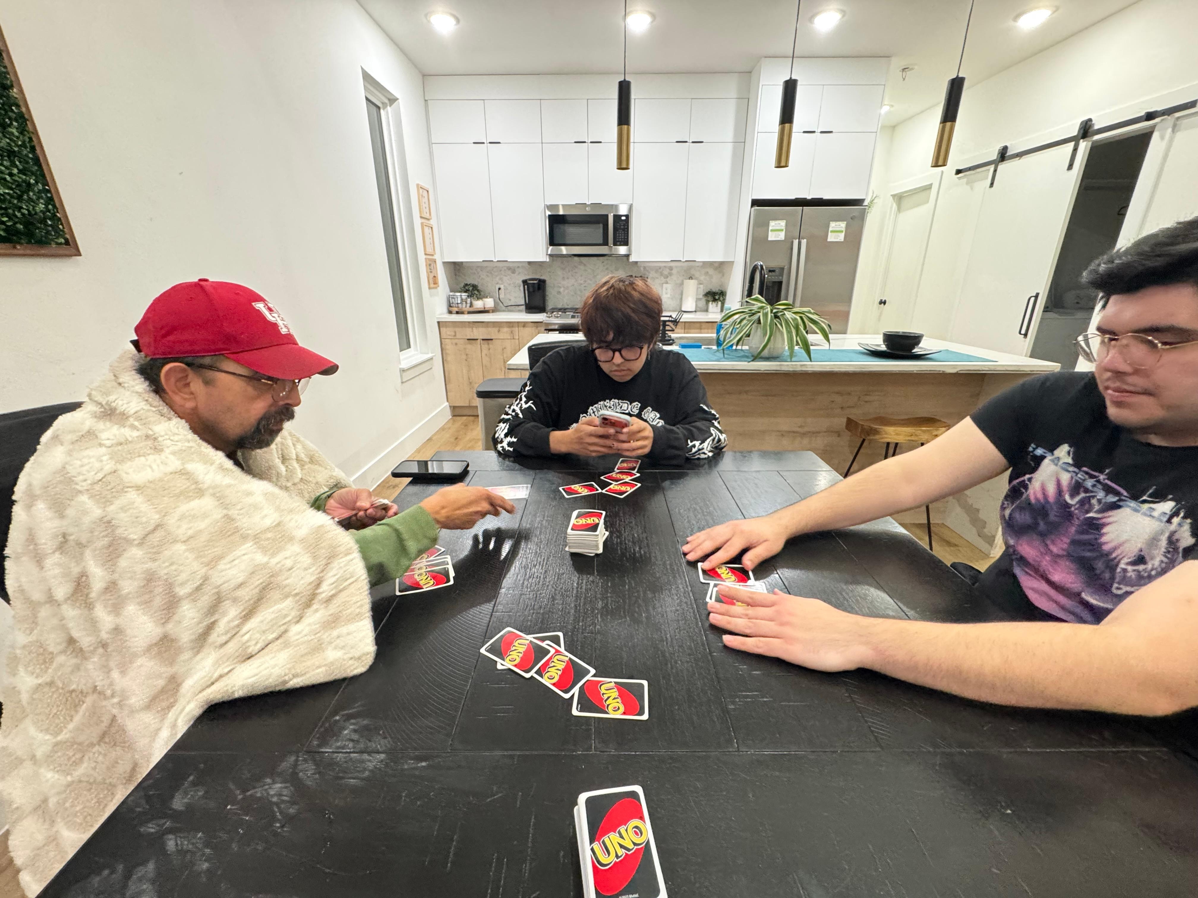 Had games to play in the living room 