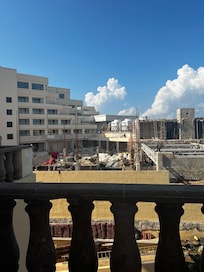 The view to my left from the construction that we were unaware of.