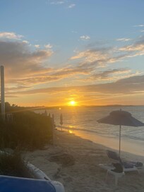 Sunset on the rooftop terrace