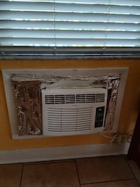Silver foil around air conditioning