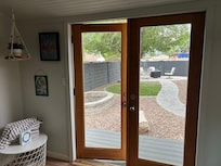 Looking out from zen den
