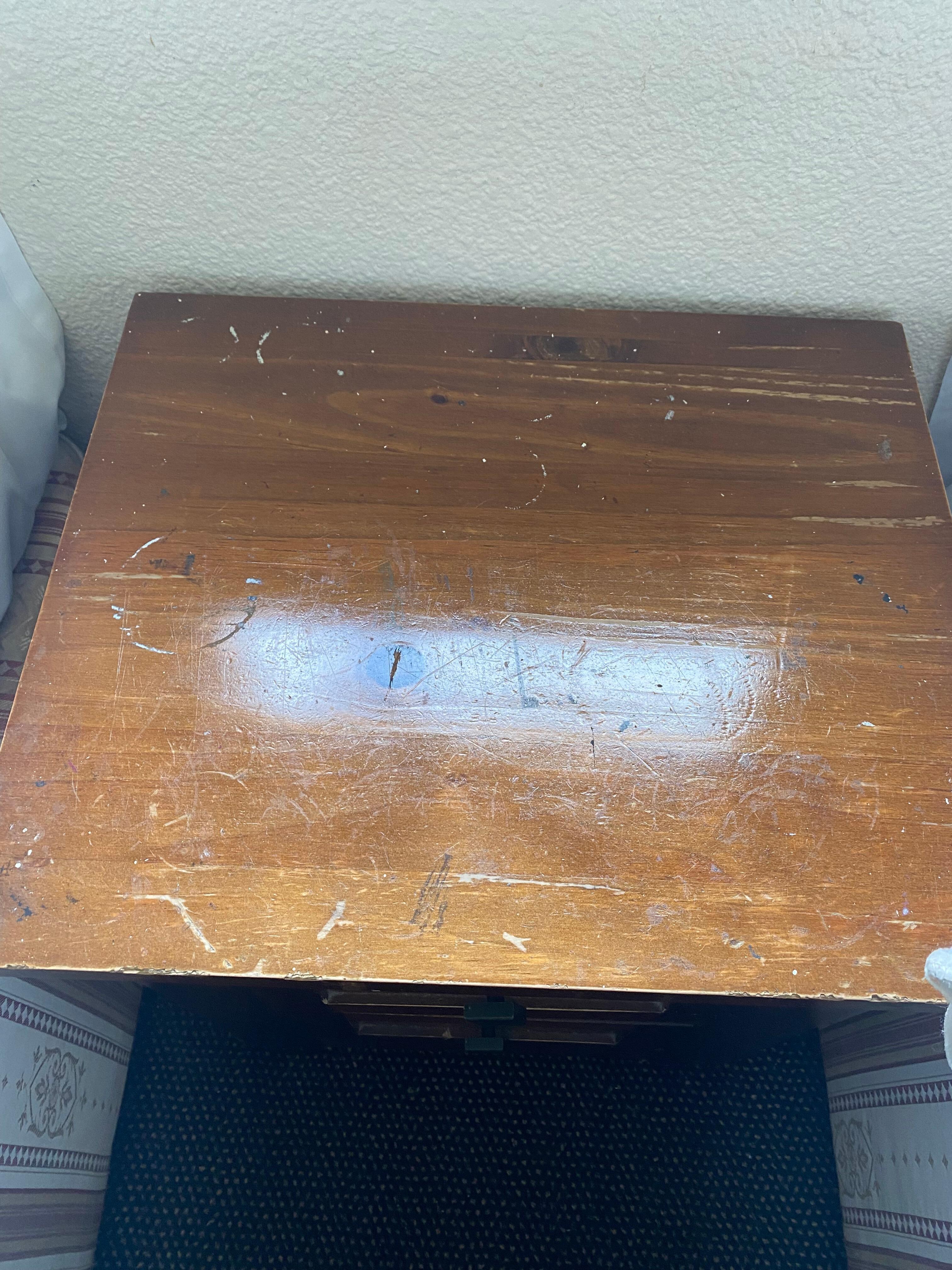 The bedside table