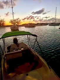 Boston Whaler for our ship to shore transportation