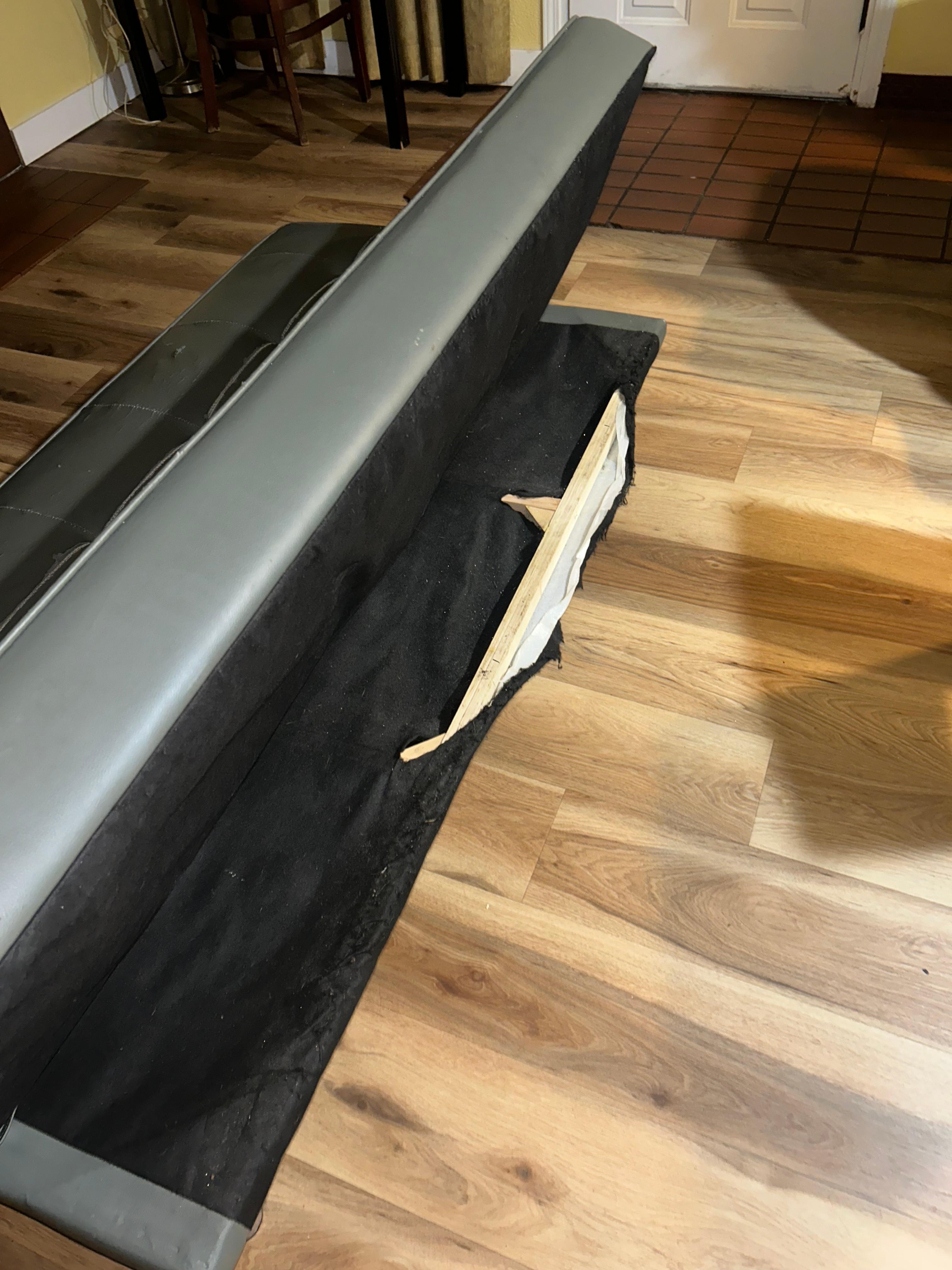 The kitchen. The fridge was surprisingly clean but everything else not so much. 