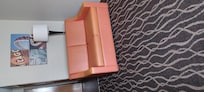 Folds out to single bed, very comfortable