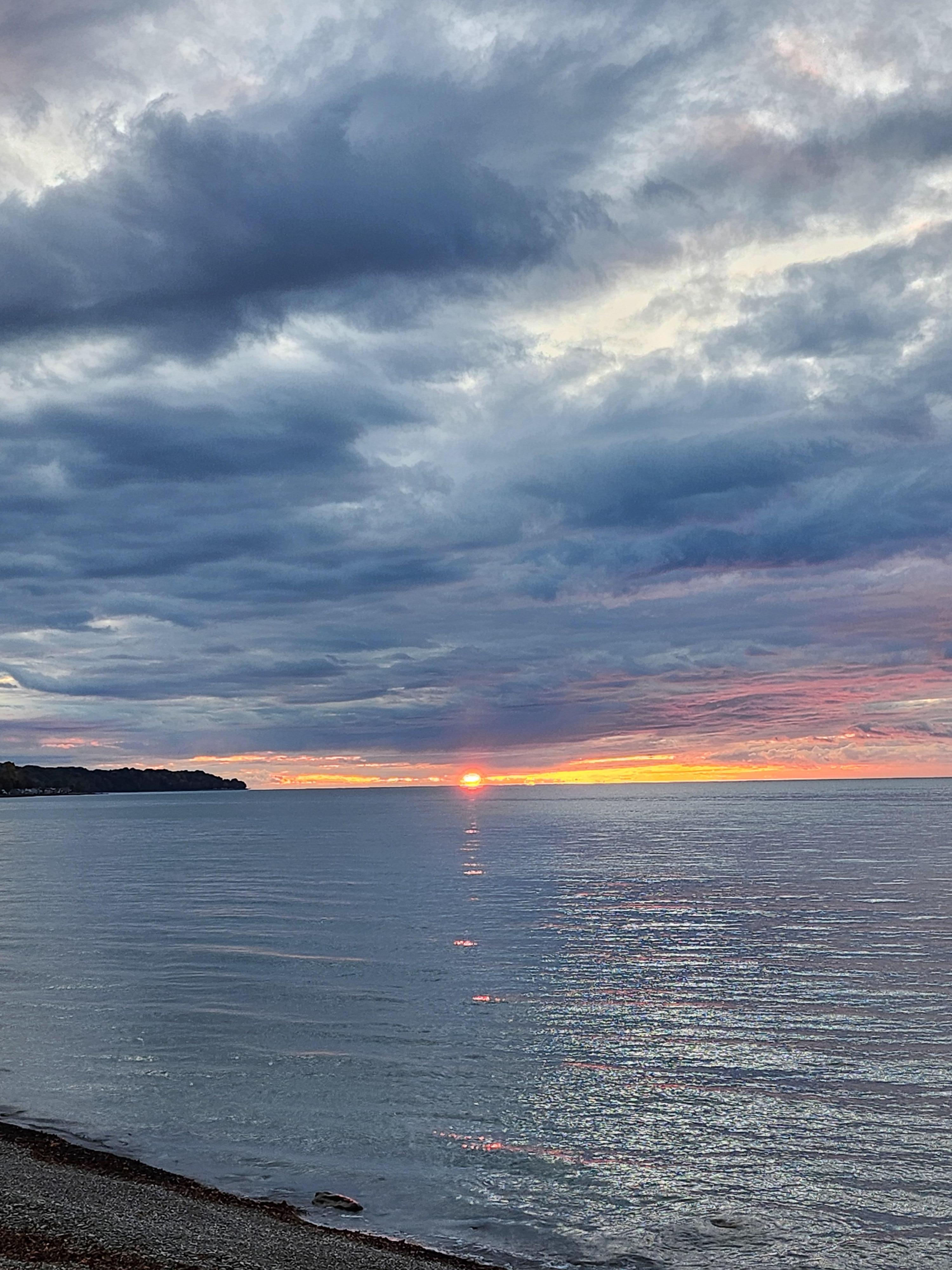 Sunset on our first day.