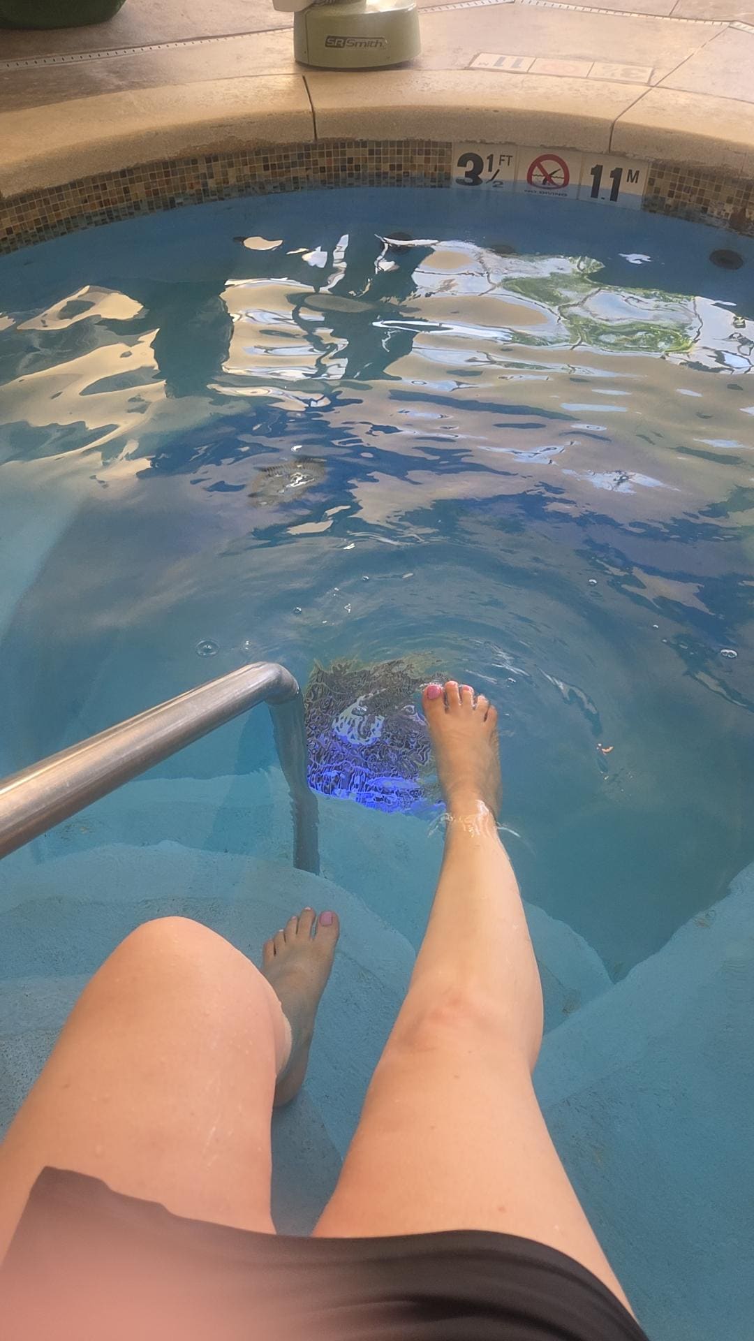 La piscina muy limpia 