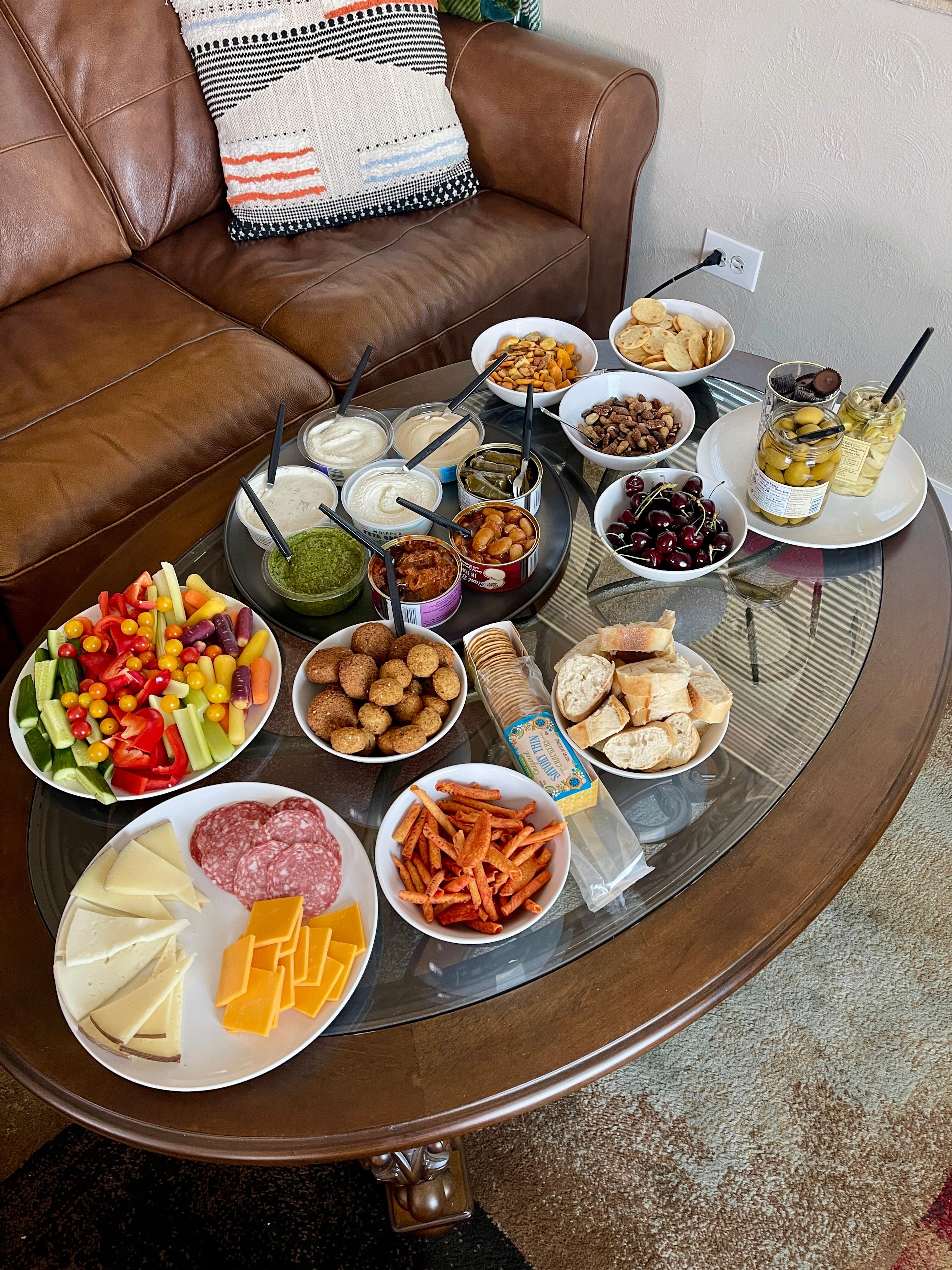 Snack table (Trader Joe’s is 10 blocks north)