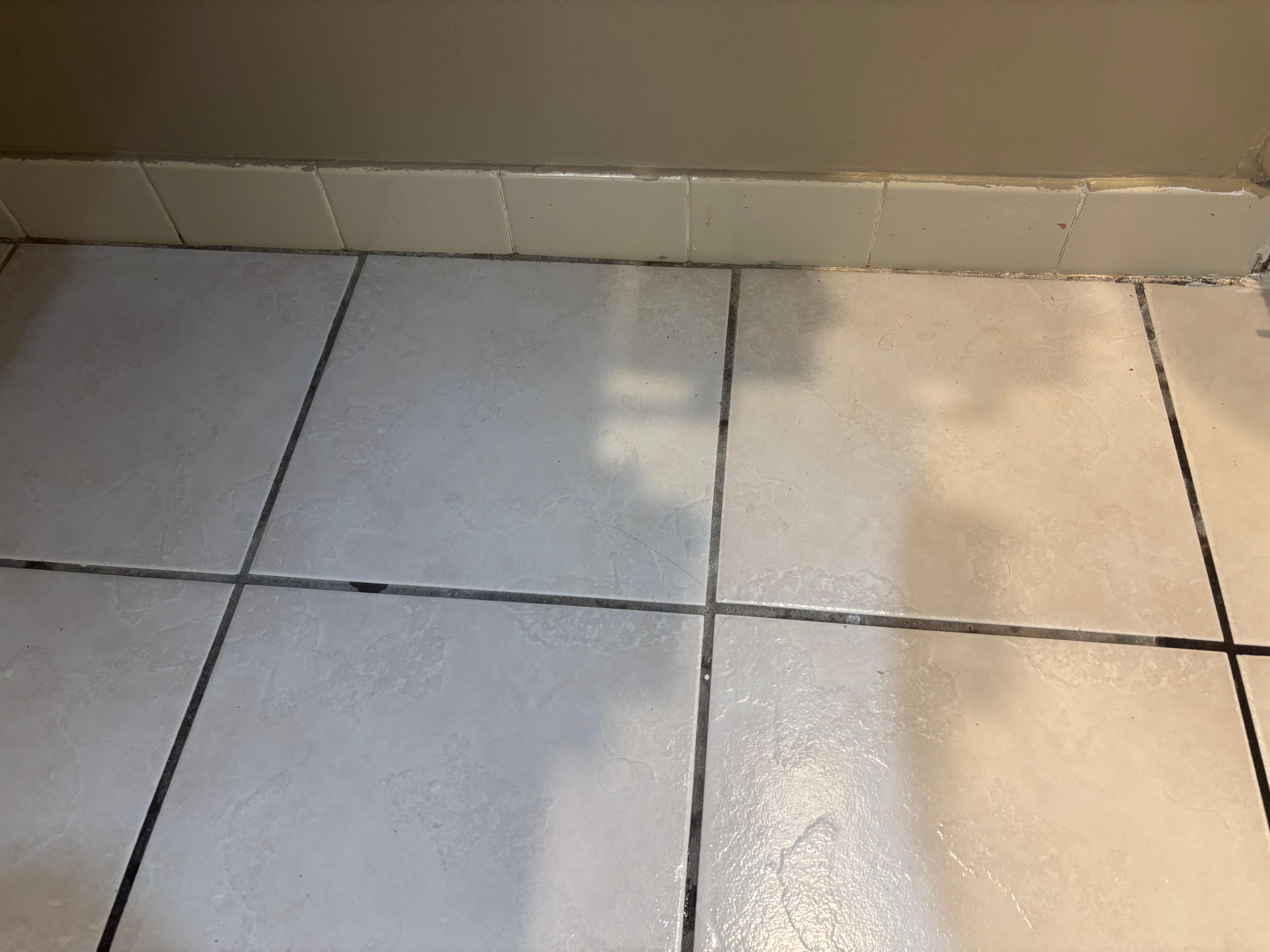 Dirty bathroom floors