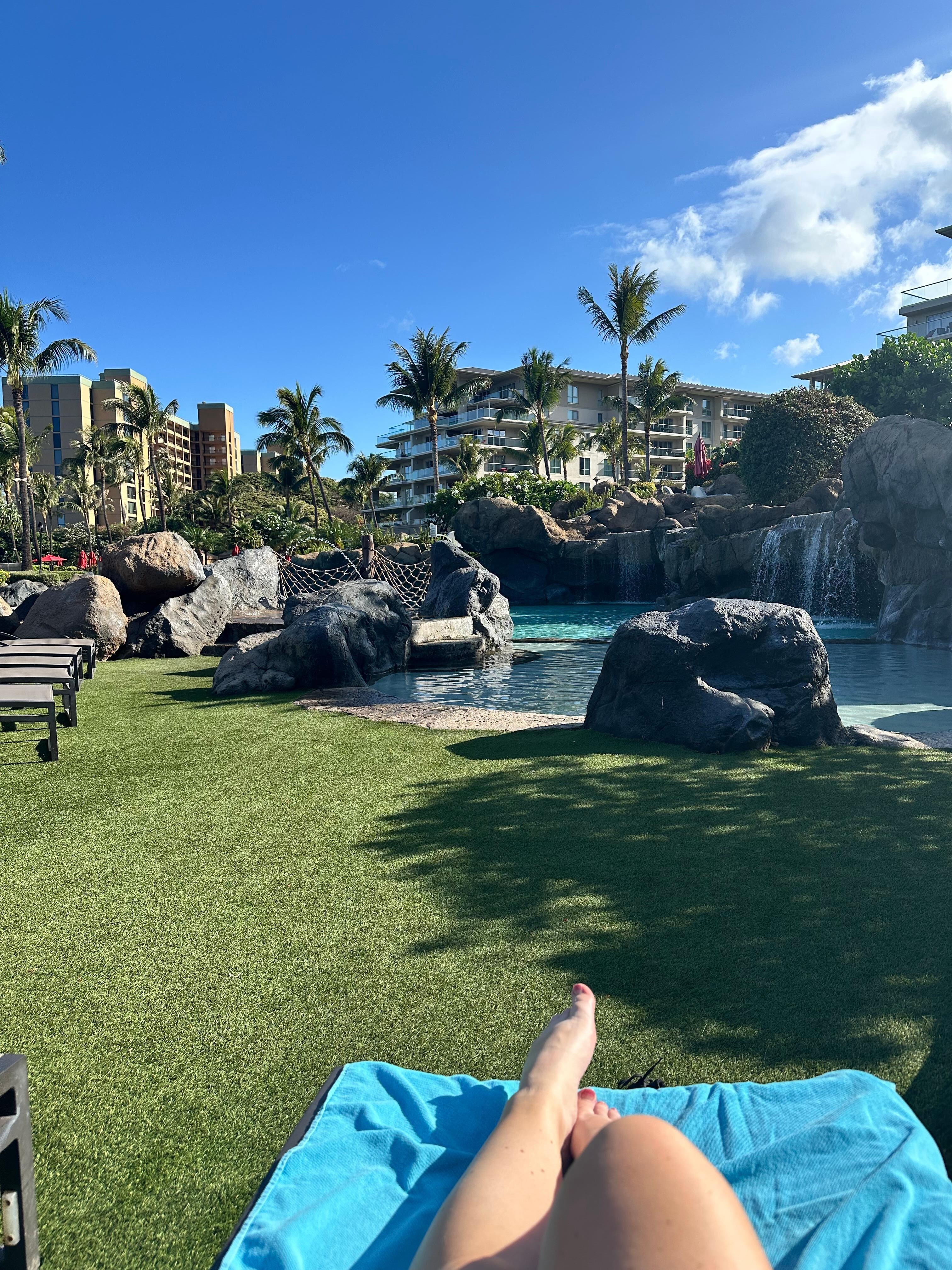 Lots of pool time 