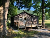 Trailhead cabin in August