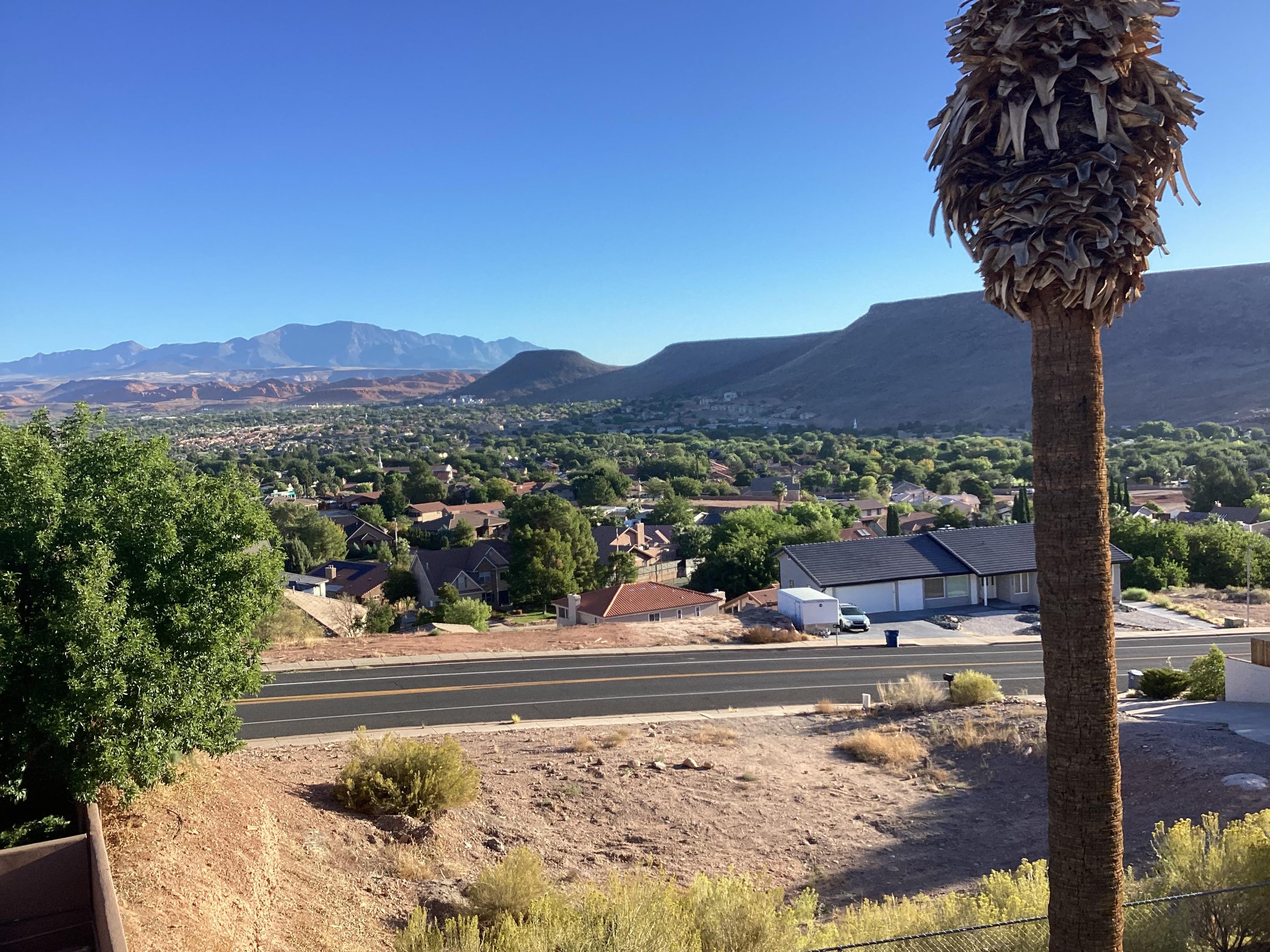 Looking out from the balcony