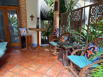 Seating area outside of our suite