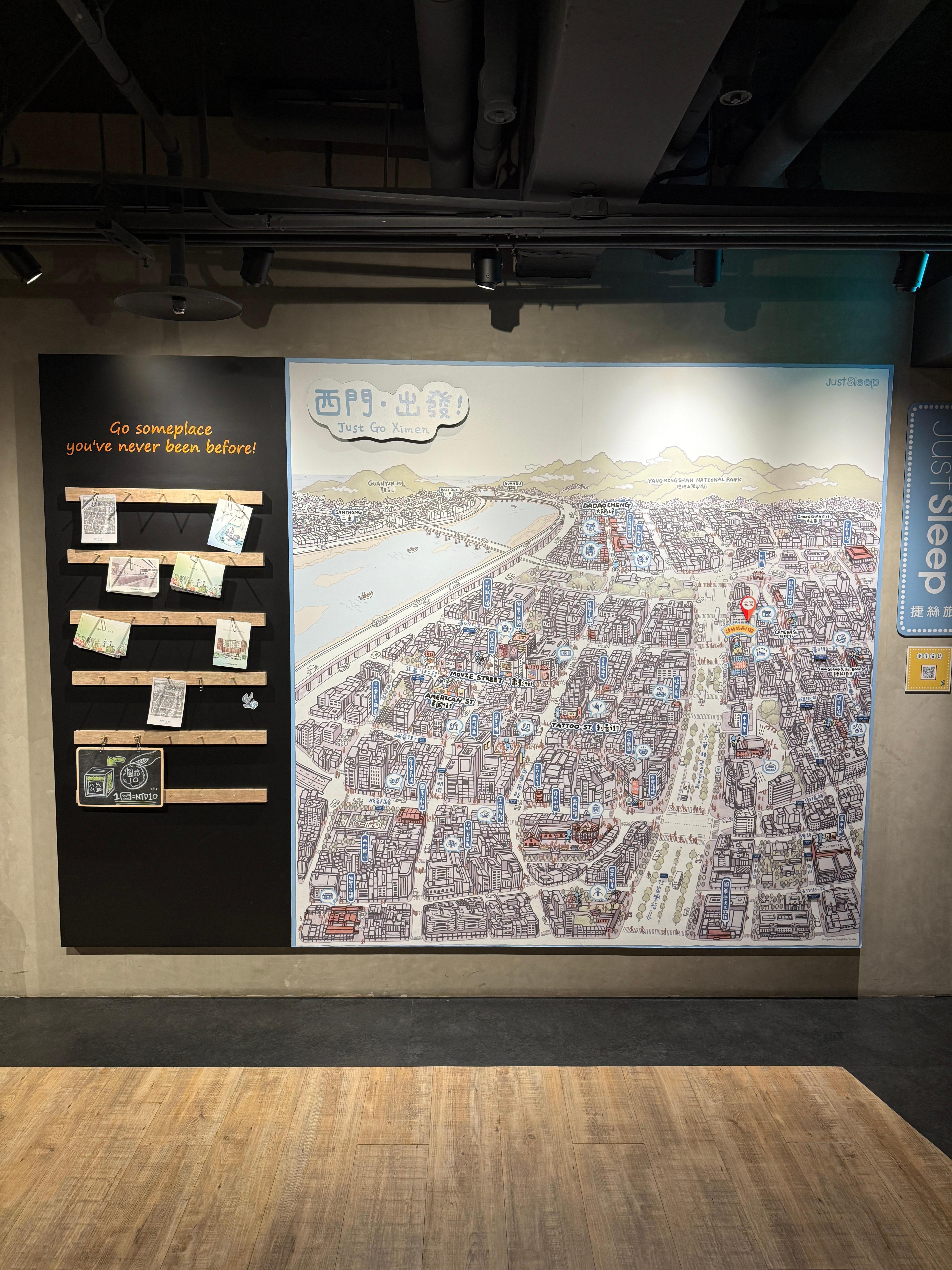 Map in the lobby 