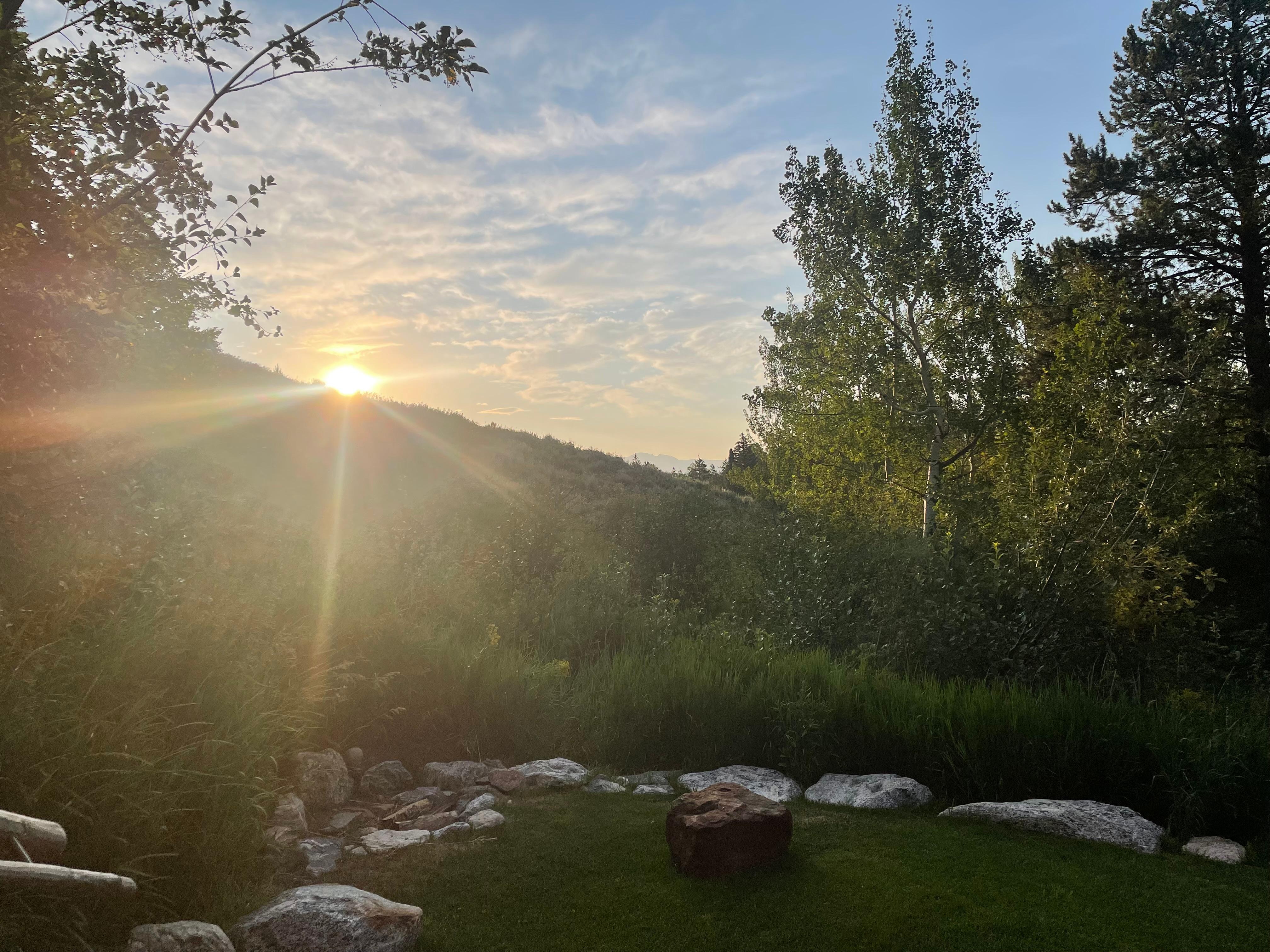 Front porch sunrise!