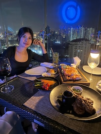 Blue Sky roof top restaurant is a great date night spot