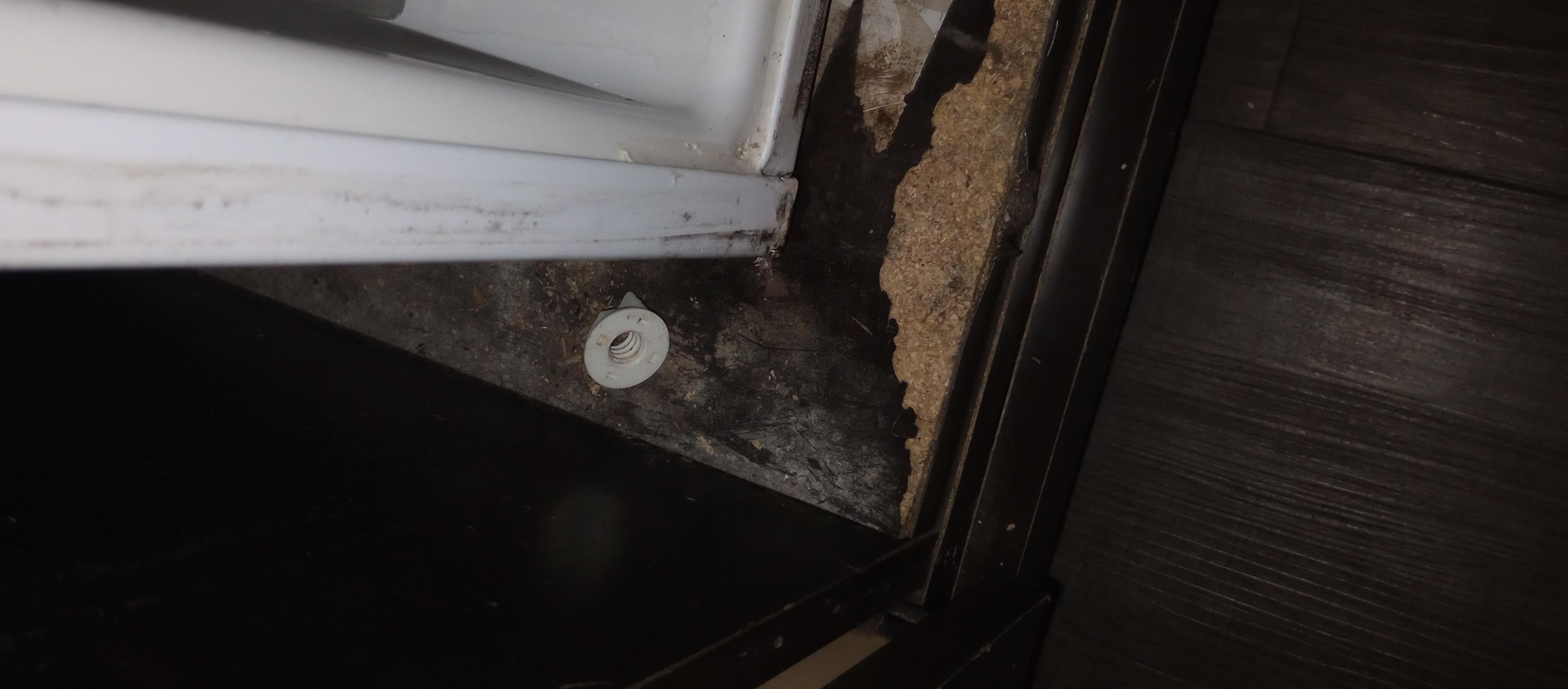 Leg broken on fridge