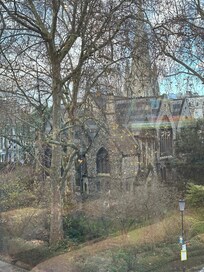 View from our window. Quiet in a busy city