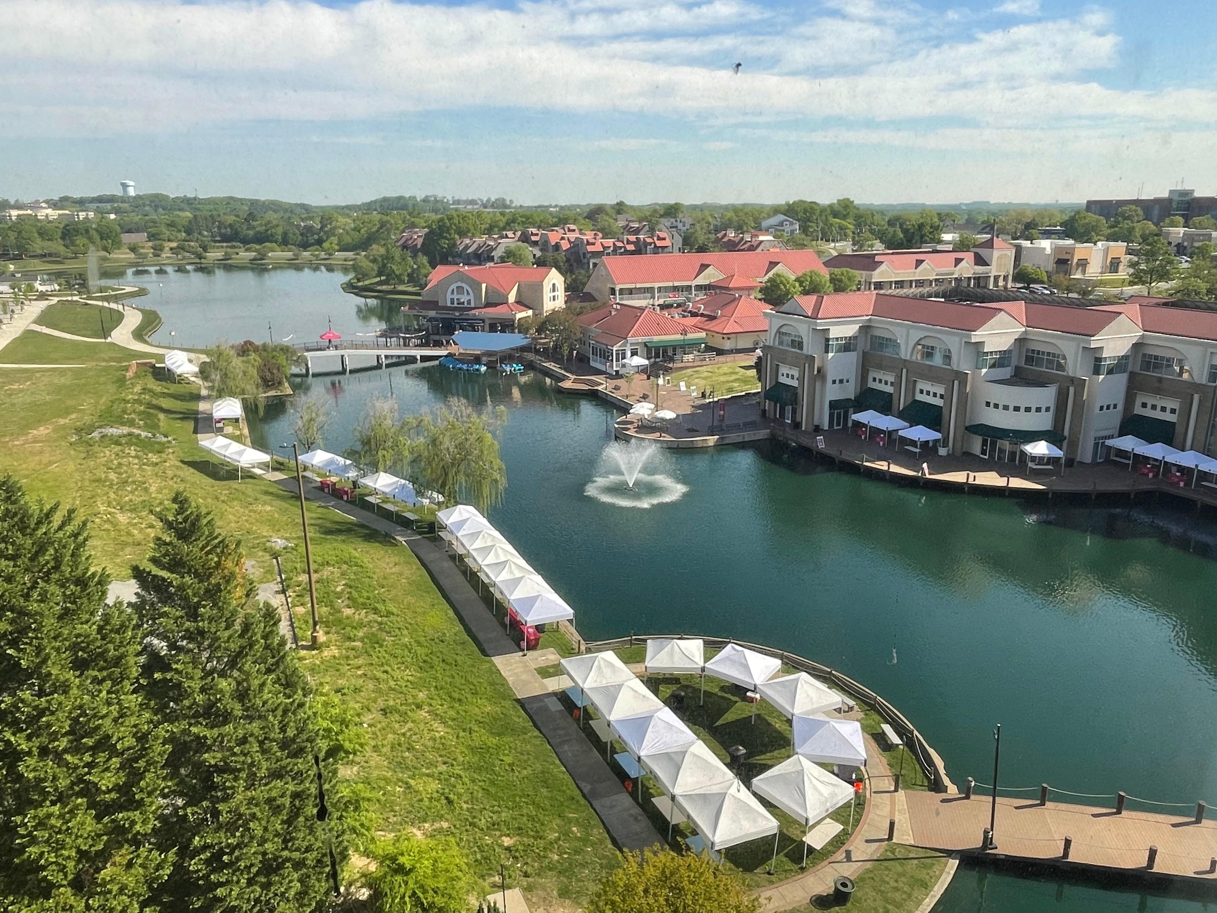 La vue de notre chambre 