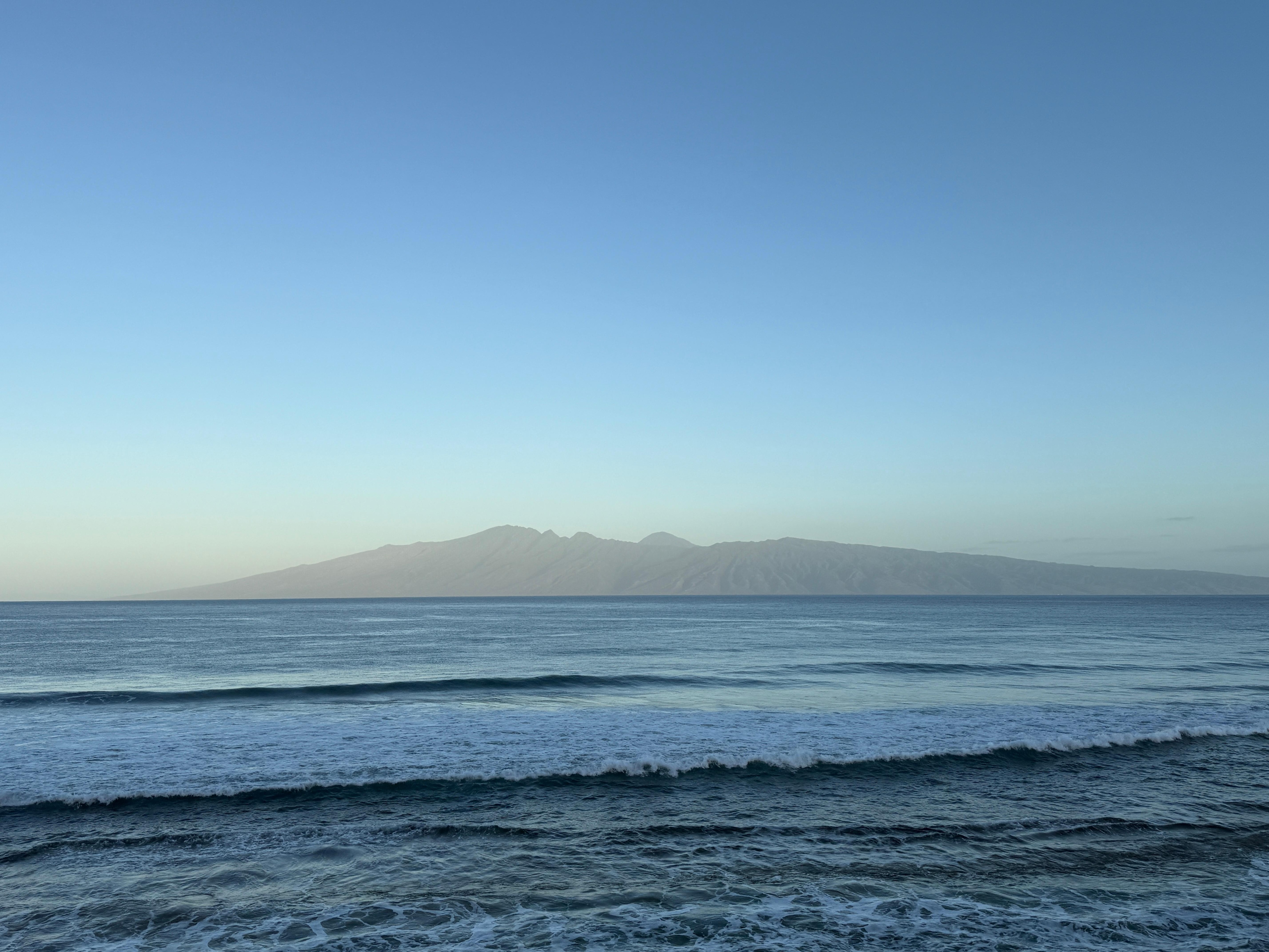 Moloka'i from the lanai