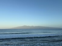 Moloka'i from the lanai