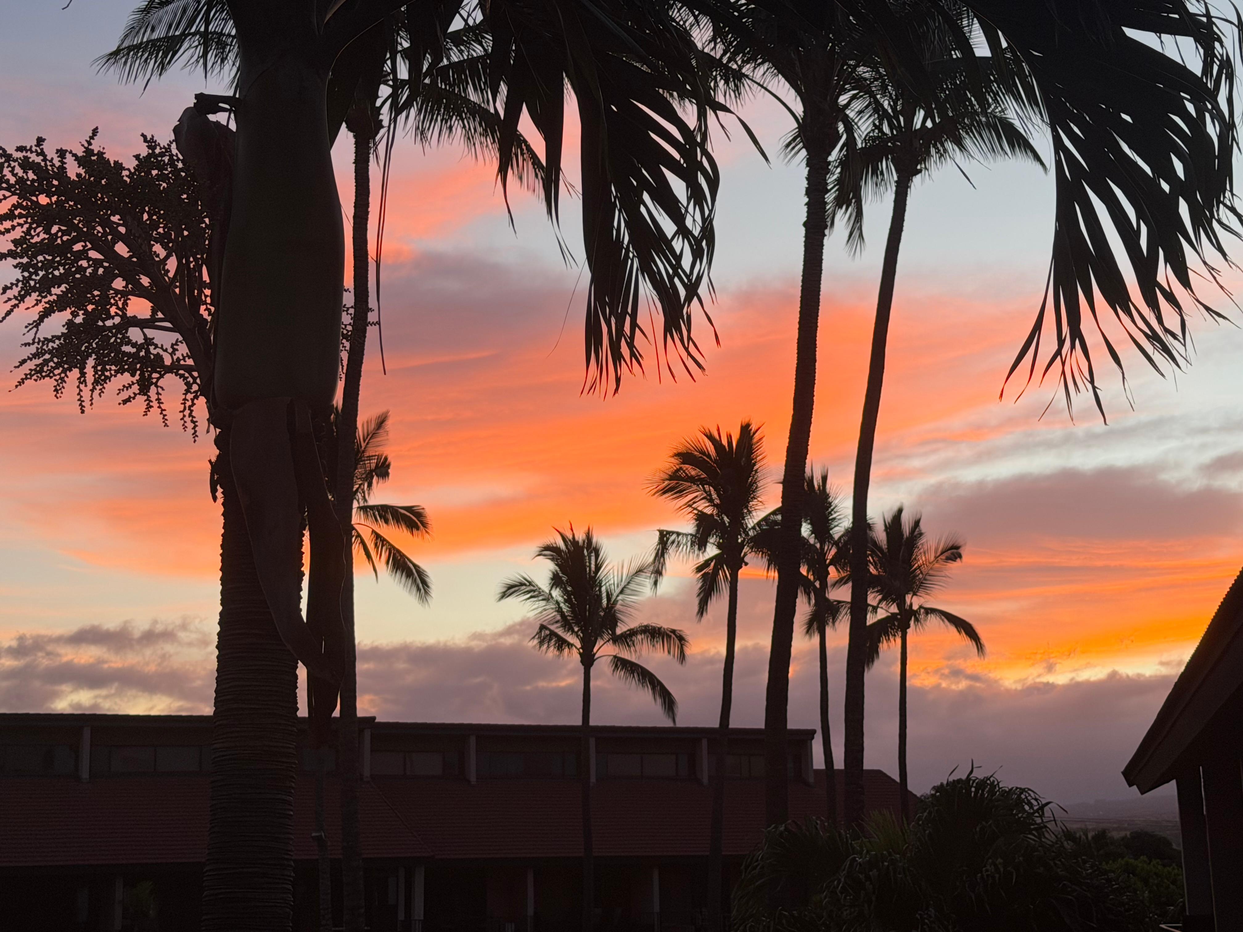 Sunset from the balcony