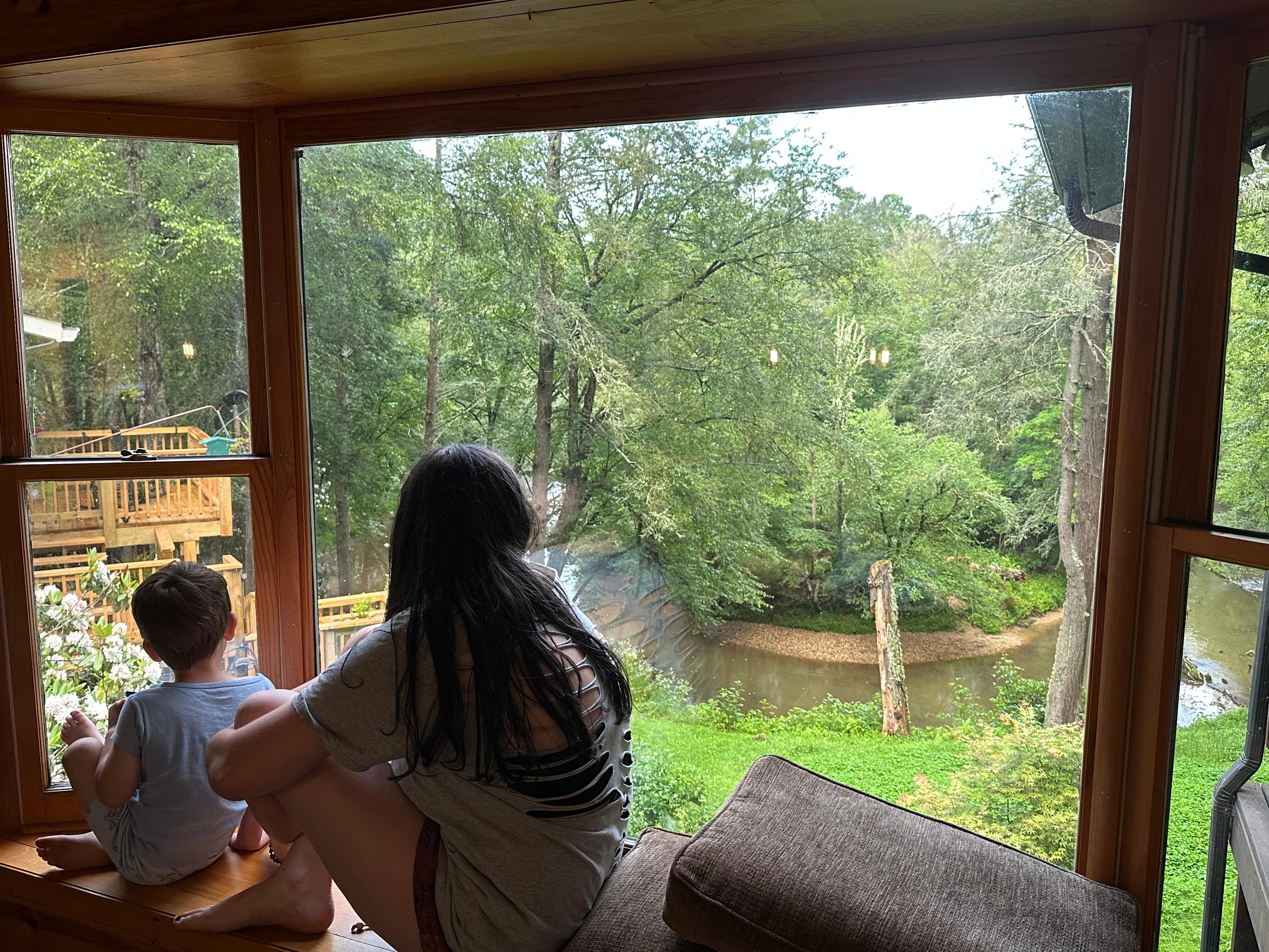 Siblings enjoying the view!