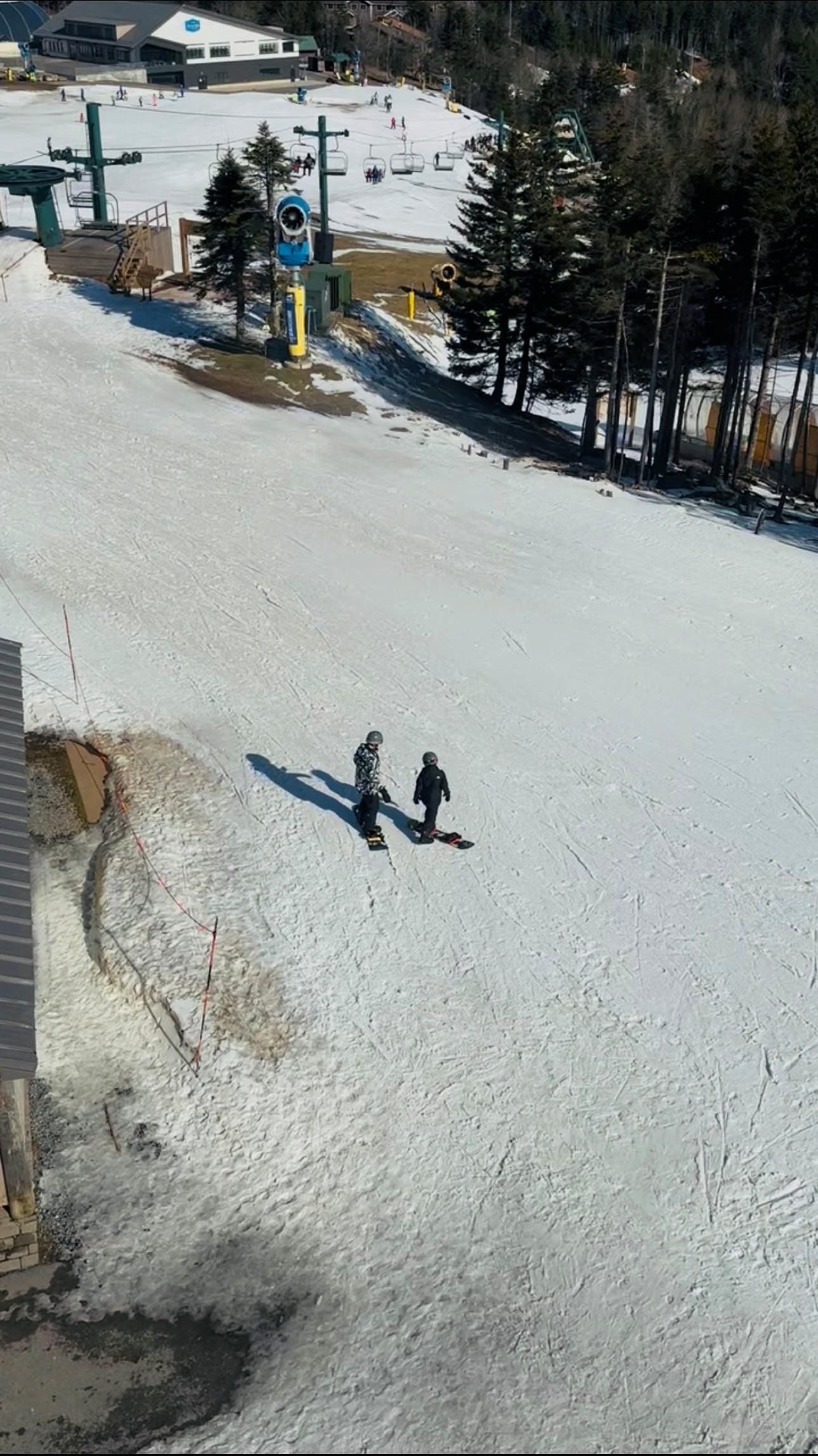 View looking towards Skidder lift and slope.