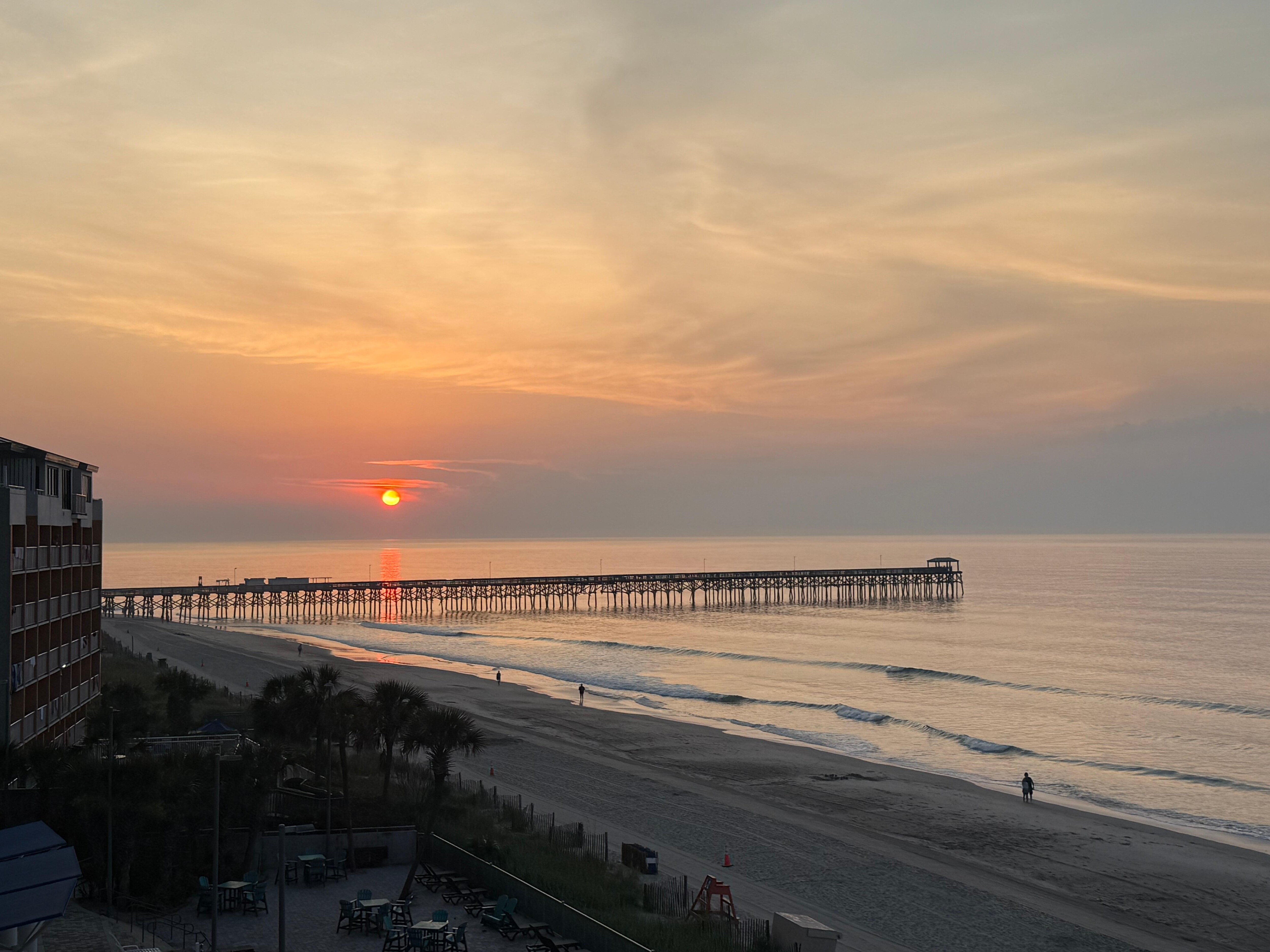 Sunrise from our balcony